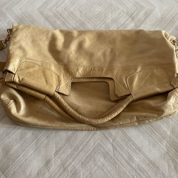 ANNA CORINNA Mid-City Tote Leather Shoulder Bag - Beige/Nude - Picture 6 of 9